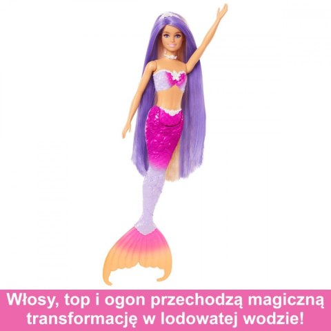 Lalka Barbie Malibu Syrenka Zmiana koloru Lalka Barbie Malibu Syrenka Zmiana koloru