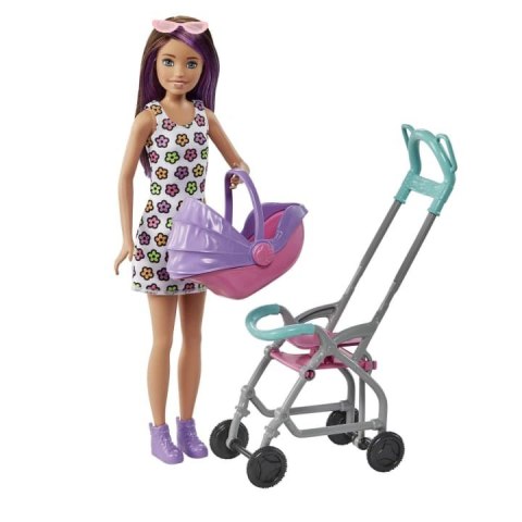 Lalka Barbie Opiekunka Skipper Wózek + bobas Zestaw Lalka Barbie Opiekunka Skipper Wózek + bobas Zestaw
