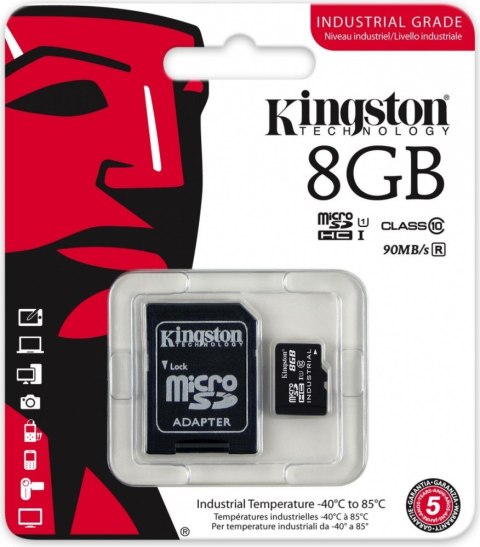 Karta microSD 8GB CL10 UHS-I Industrial Karta microSD 8GB CL10 UHS-I Industrial