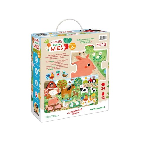 CzuCzu Wesołe puzzle Wieś 2+ CzuCzu