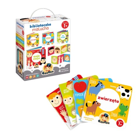 Biblioteczka malucha 1+ - 4 rozkładane książeczki CzuCzu