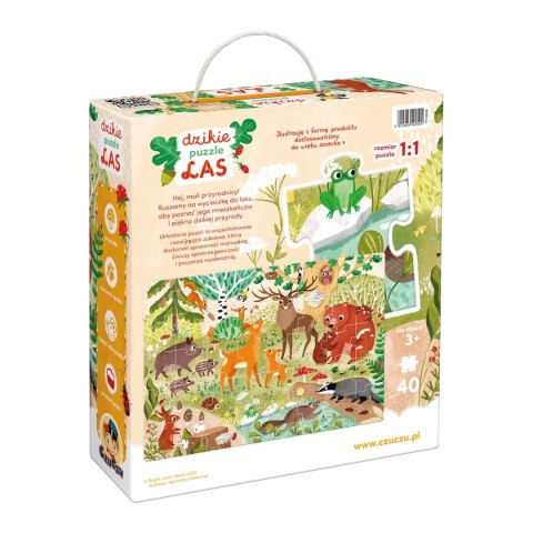 CzuCzu Dzikie puzzle Las 3+ CzuCzu