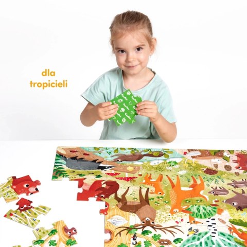 CzuCzu Dzikie puzzle Las 3+ CzuCzu