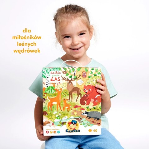CzuCzu Dzikie puzzle Las 3+ CzuCzu