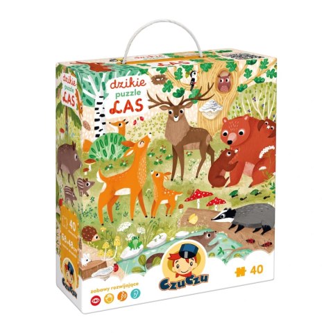 CzuCzu Dzikie puzzle Las 3+ CzuCzu