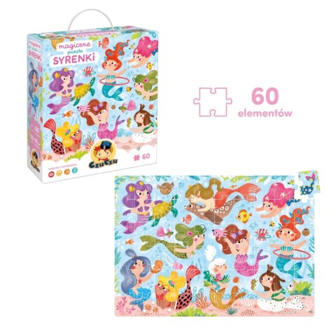 CzuCzu Magiczne puzzle Syrenki 4+ CzuCzu