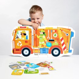 CzuCzu Moto puzzle Śmieciarka 2+,3+ CzuCzu