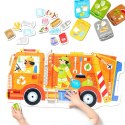 CzuCzu Moto puzzle Śmieciarka 2+,3+ CzuCzu