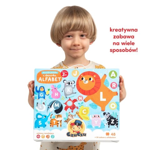 Duuuże puzzle z dziurką Alfabet 3+ CzuCzu