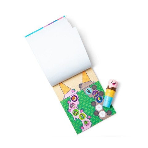 Sticker Wow - Książeczka i stempelek z naklejkami - Lody Nefere Sticker Wow - Książeczka i stempelek z naklejkami - Lody Nefere