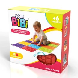 BiBi Sensory Mats 12 el. - maty sensoryczne dla dzieci 6m+ Meli