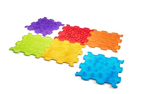 BiBi Sensory Mats 12 el. - maty sensoryczne dla dzieci 6m+ Meli