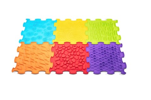 BiBi Sensory Mats 12 el. - maty sensoryczne dla dzieci 6m+ Meli