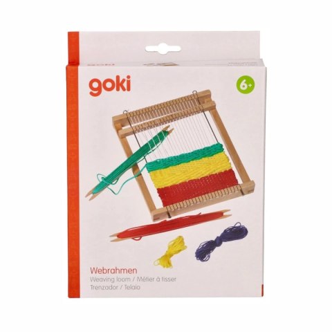 Goki krosno drewniane - mały warsztat tkacki dla dzieci 6+ Goki
