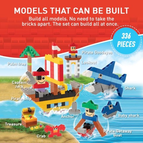 Klocki Little Architect Pirates - 335 el. Little Architect