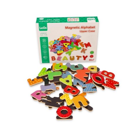 Magnetyczne literki - ABC - magnesy Lelin