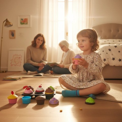 Zabawki magnetyczne dla dzieci - babeczki 25 el. Popular Playthings 3+ Popular Playthings
