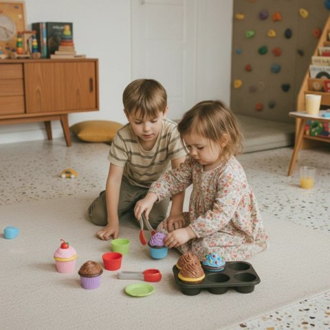 Zabawki magnetyczne dla dzieci - babeczki 25 el. Popular Playthings 3+ Popular Playthings