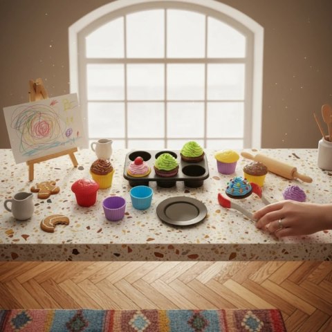 Zabawki magnetyczne dla dzieci - babeczki 25 el. Popular Playthings 3+ Popular Playthings