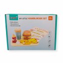 Drewniany zestaw fast food burger z akcesoriami - Kabi 3+ Kabi