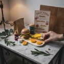 Drewniany zestaw fast food burger z akcesoriami - Kabi 3+ Kabi