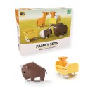 Figurki magnetyczne 3D Half Toys - Rodzina safari Impala i Gnu Half Toys