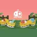 Figurki magnetyczne 3D Half Toys - Rodzina safari Impala i Gnu Half Toys