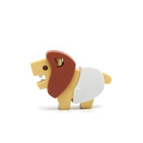 Figurki magnetyczne 3D safari Lew i Słoń - Half Toys 3+ Half Toys