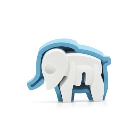 Figurki magnetyczne 3D safari Lew i Słoń - Half Toys 3+ Half Toys