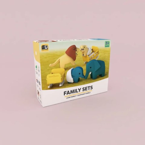 Figurki magnetyczne 3D safari Lew i Słoń - Half Toys 3+ Half Toys