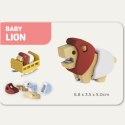 Figurki magnetyczne 3D safari Lew i Słoń - Half Toys 3+ Half Toys