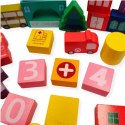 Klocki drewniane miasto sorter 100 elementów - Kabi 3+ Kabi
