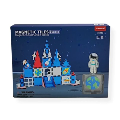 Klocki magnetyczne Kosmos 39 el. z astronautami - X-Bida 3+ X-Bida