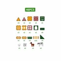 Klocki magnetyczne Magnetic Tiles Farma 46 el. - 3+ X-Bida