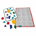 Klocki magnetyczne Tangram 20 el. układanka - z tablicą 3+ X-Bida