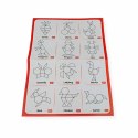 Klocki magnetyczne Tangram 20 el. układanka - z tablicą 3+ X-Bida