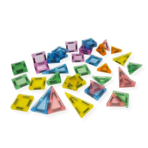 Klocki magnetyczne dla dzieci mini 42 el. - Magnetic Mini Tiles 3+ X-Bida