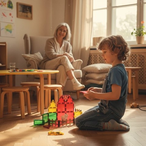Klocki magnetyczne farma 26 el. - Magnetic Tiles 3+ X-Bida