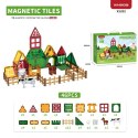 Klocki magnetyczne farma 76 el. - Magnetic Tiles 3+ X-Bida