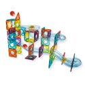 Klocki magnetyczne kulodrom tęczowy 95 el. - Magnetic Tiles 4+ X-Bida