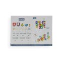Klocki magnetyczne kulodrom tęczowy 95 el. - Magnetic Tiles 4+ X-Bida