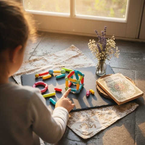 Klocki magnetyczne pałeczki i kulki 38 el. - CreatiViti 3+ Tong Le
