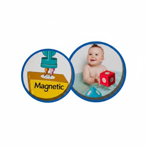 Klocki magnetyczne piankowe EVA 34 el. - MagTic 3+ Tong Le