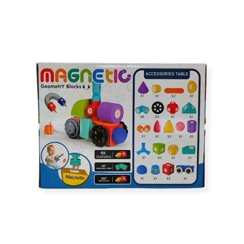 Klocki magnetyczne piankowe EVA 35 el. - MagTic 3+ Tong Le