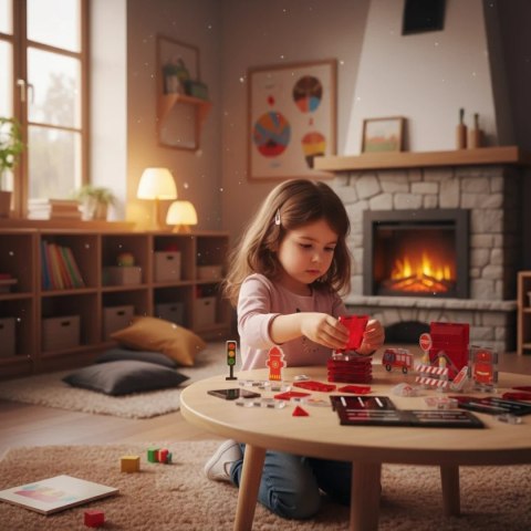 Klocki magnetyczne straż pożarna 48 el. - Magnetic Tiles 3+ X-Bida