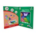 Klocki magnetyczne tangram 7 el. z tablicą - 3+ X-Bida