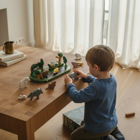 Magnetyczne figurki 3D zwierząt leśnych - Half Toys 3+ Half Toys