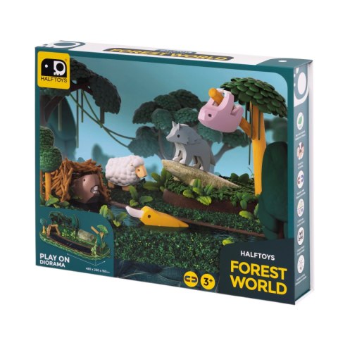 Magnetyczne figurki 3D zwierząt leśnych - Half Toys 3+ Half Toys