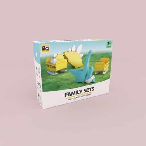 Magnetyczne figurki dinozaurów 3D rodzina - Half Toys 3+ Half Toys
