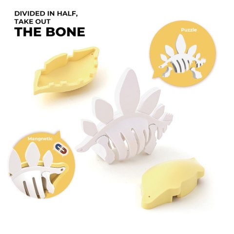 Magnetyczne figurki dinozaurów z dioramą - Half Toys 3+ Half Toys